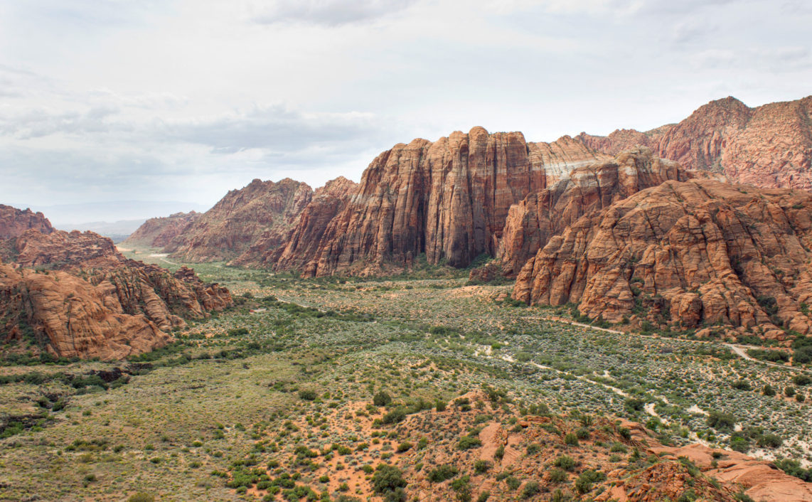 utah snow canyon landscape