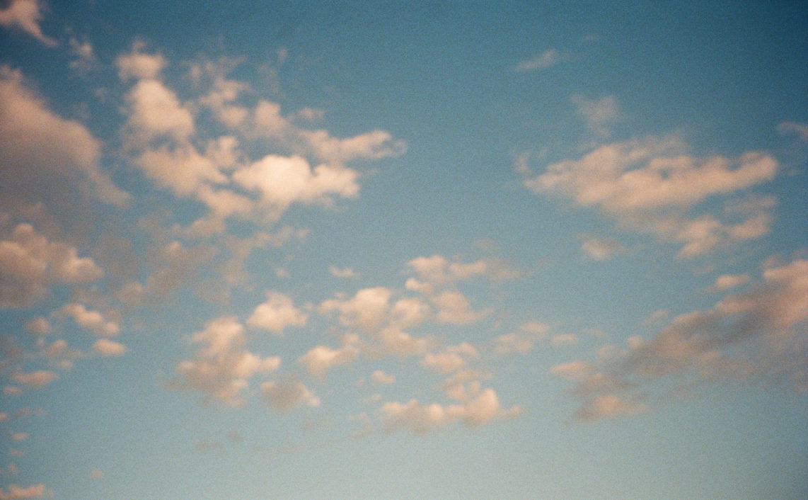 clouds in the sky slightly out of focus